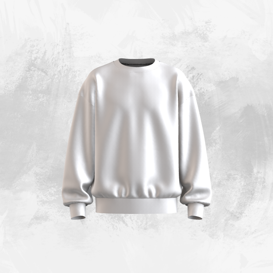 Solid White Oversized Sweatshirts