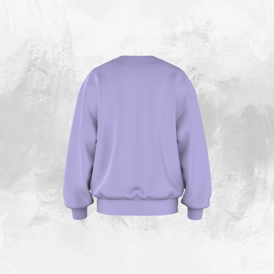 Solid Lavender Oversized Sweatshirts