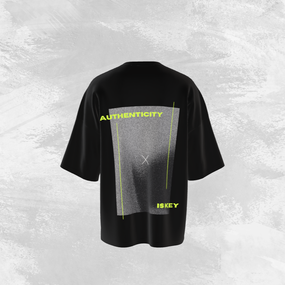 "Authenticity" Graphic Oversized Tee