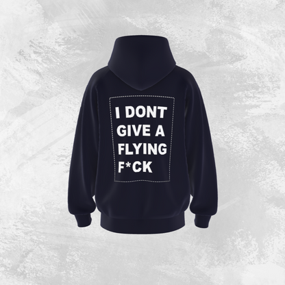 "I don't give A" Puff Printed Hoodie