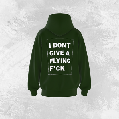 "I don't give A" Puff Printed Hoodie